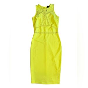 Yellow ‘cut out ‘Carmen’ River Island